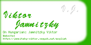 viktor jamnitzky business card